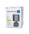 Keramik Bordlampe E14 - 17 Mørkegrå