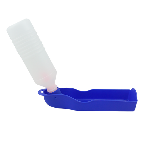 Blå Plastik Drikkeflaske - 500 ml (L25,5 x Ø7 cm)