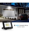 LED Slim Projektør 20W 6500K - Støbt Aluminium