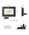 LED Slim Projektør 20W 4000K - Støbt Aluminium