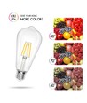 LED Filament pære ST64 E27 - 4W 2700K Klar