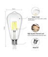 LED Filament pære ST64 E27 4W - 6500K Klar