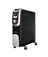 Oliefyldt Radiator 2500W med Elektronisk Kontrolpanel - 13 Ribber, Bredde 147mm - Sort