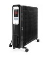 Oliefyldt Radiator 2500W med Elektronisk Kontrolpanel - 13 Ribber, Bredde 147mm - Sort