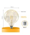 LED Filament pære G80 E27 4W - 2200K Amber