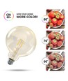 LED Filament pære G80 E27 4W - 2200K Amber