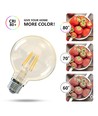 LED Filament pære G80 E27 6W 2200K Amber