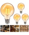 LED Filament pære G80 E27 8W - 2200K Amber