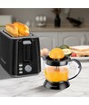 Sort Brødrister 750W