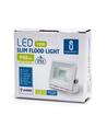 LED Slim Projektor Hvid 10W 6500K - Støbt Aluminium