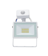 LED Sensor Slim Projektør Hvid, 20W, 6500K, Støbt Aluminium