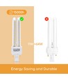 Outlet: LED B5 PLC 2U 11W 3000K