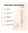 LED B5 PLC-2U 15W 4000K