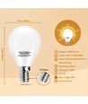 LED A5 G45 Stor Spredning E14 7W 3000K - 5-pak