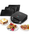 Rubik 3-i-1 Sandwichmaskine, 750W - Sort