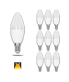 LED A5 C37 E14 6W 3000K - 10 stk.