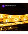 LED strip sæt 3000K 5M 2835-60 med 4-knap fjernbetjening, Komplet sæt