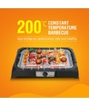 Elektrisk Grill 2000W - Sort Lava