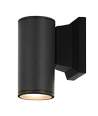 Væglampe B-01 | IP65 | GU10 | Uden pære | Enkelt - Sort - Rund