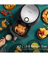 Airfryer mekanisk 1500W 3,5L Dobbeltgryde - Sort Drage Pro