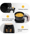 Airfryer mekanisk 1500W 3,5L Dobbeltgryde - Sort Drage Pro