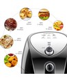 Airfryer mekanisk 1500W 3,5L Dobbeltgryde - Sort Drage Pro