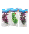 Enkelt Gren Plastplante - 20 cm, 3-Farve Mix