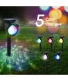 Solcelle havelampe spyd - farveskifte, IP44