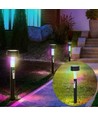 LED havelampe spyd - Farveskiftende, Solcelle, IP44