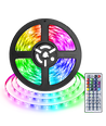 LED RGB LED Strip Lys, 5m, 5050-30, 44-knaps Controller