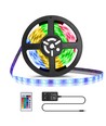 LED RGB Strip, 3M, 5050-30, 24-Knaps Kontroller