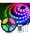 LED RGB strip, 5M - Med 24-Knappers Fjernbetjening