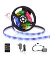 LED Musik-Synkroniseret RGB Farveskiftende Stribelys, 3M 5050-30, 20-Knaps Controller