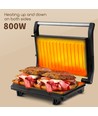 Panini Maker 800W - Sølv, Panini grill - York