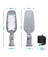 Slim LED Gadelampe DOB 100W 6500K