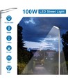 Slim LED Gadelampe DOB 100W 6500K