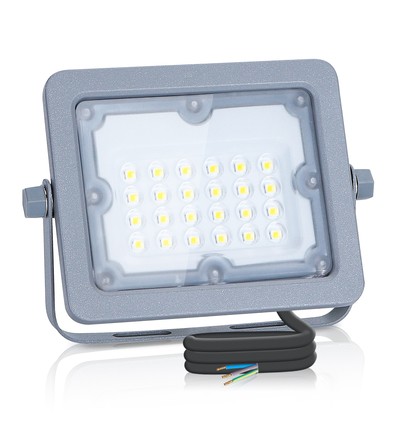 LED Projektør - 20W, 6500K, SMD, IP65, 90°