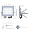 SMD LED Sensorprojektør, 50W, 4000K, IP65, 90°