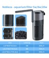 Indvendigt Akvarie Filter 20W 900L/t - Vandfald effekt, L20,5 x W21,5 x H5,4 cm