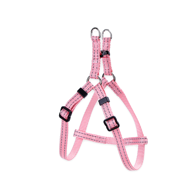 Efterligningssele til Hund med Refleks - W1.0 * L25-40cm - Brun/Pink/Sort/Blå