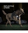 Reflekterende Silke Hundevest Sele - W1.5cm * L35-40cm med Håndtag 0.8cm * 1.5m