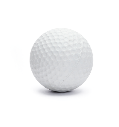 Gummiskum Golfbold D6.3cm - Hvid