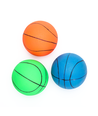 Fluorescerende Gummiskum Basketball D7.2 cm - Orange/Grøn/Blå