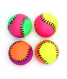 Gummi Skumbold Baseball D6.3cm - Rød/Gul & Rød/Grøn, assorteret 1 stk.