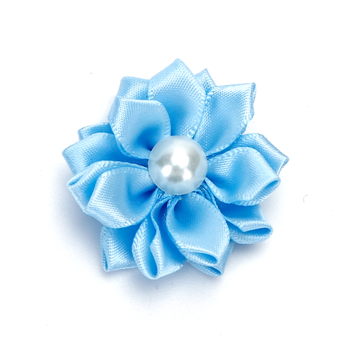 Kæledyrstilbehør "Blomst" med Elastikbånd - 4 cm - Rosa/Khaki/Beige/Blå