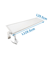 LED E5 Panel 32W 6500K - Hvid, 295x1195x8mm, 120lm/W, Inkl. 1.5m Ledning med Stik