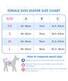 Genanvendelige Hunhundebleer - Str. S (30-35 cm) - Pink/Blå/Lilla
