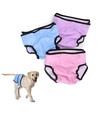 Genanvendelige Hunhundbleer - Størrelse L (45-50 cm) - Pink/Blå/Lilla