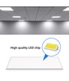 LED E5 MS - 50W LED Panel 6500K Hvid (Størrelse: 595x595x9 mm)