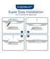 Aigostar LED indbygningsspot rund, 6W erstatter 38W - indbygningsmål 100x32mm, 3000K, varmt hvidt lys